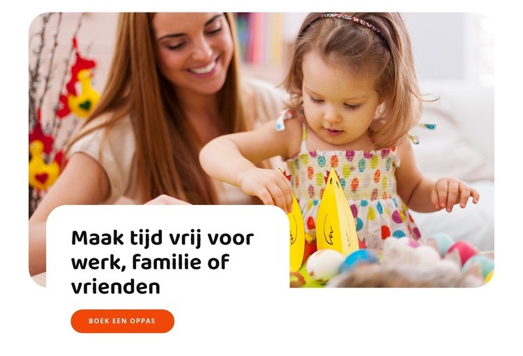 Express babysitservice Sjabloon voor één pagina