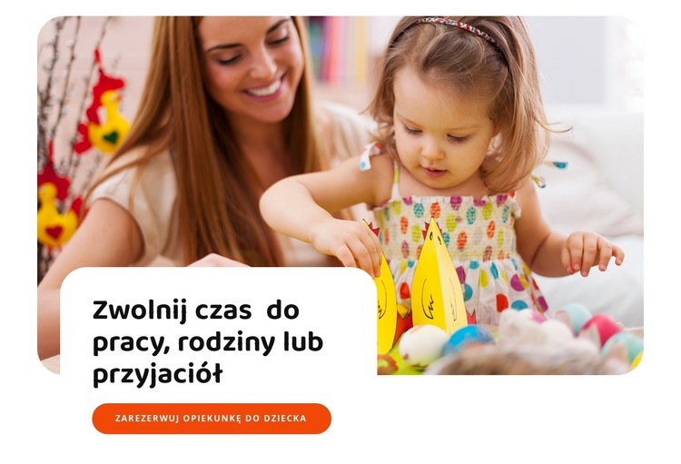 Ekspresowa usługa opieki nad dziećmi Szablony do tworzenia witryn internetowych