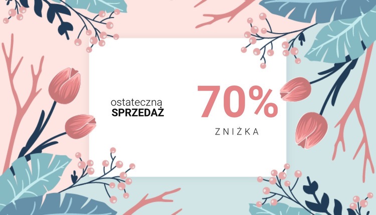 Ostateczna zniżka na sprzedaż Szablon HTML