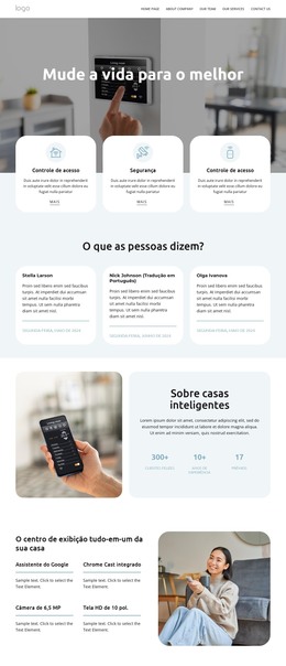 Controle Climático E Energético - Layout Do Site HTML