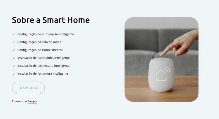 Sobre casa inteligente Modelo de site
