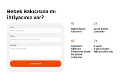 Biz Sizin Için Mükemmel Çocuk Bakımı Ajansıyız Açılış Sayfası Şablonu