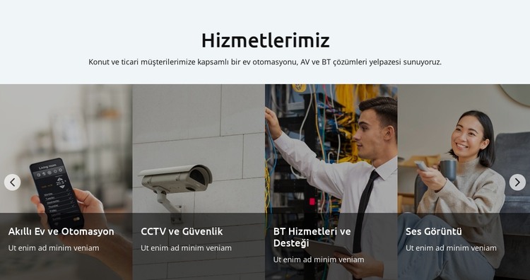 Evinizi otomatikleştirin HTML Şablonu