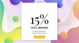 Tatil Indirimi - Design HTML Page Online