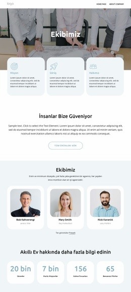 Akıllı Ev Ekibi - HTML Site Builder