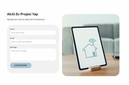 Akıllı Ev Projesi Yapın - Çok Amaçlı Web Sitesi Modeli