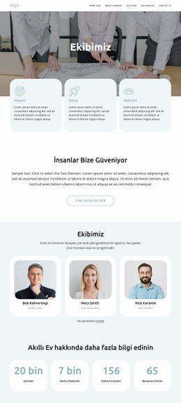 Akıllı Ev Ekibi - Profesyonel Web Sitesi Maketi