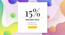 Premium Website Design For Holiday Sale