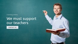 Support Education And Teachers Premium CSS Template
