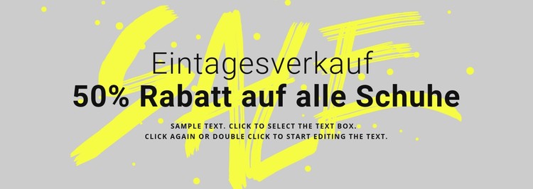 Schuhgeschäft Verkauf CSS-Vorlage