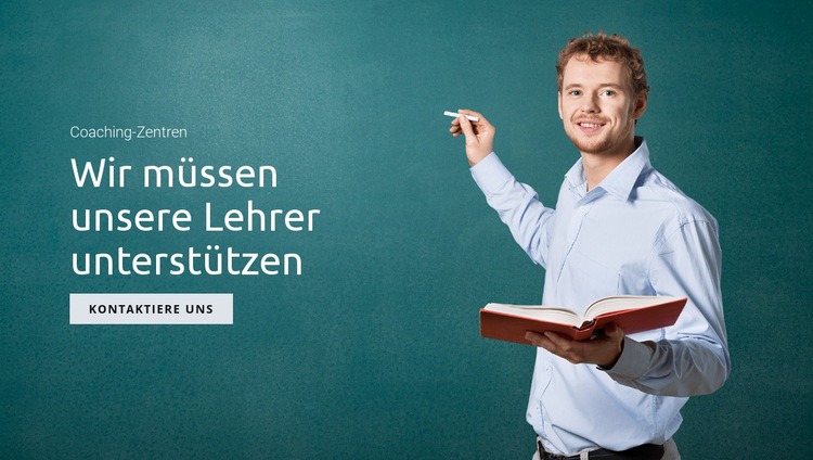 Unterstützung von Bildung und Lehrern CSS-Vorlage