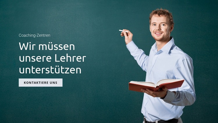 Unterstützung von Bildung und Lehrern Joomla Vorlage