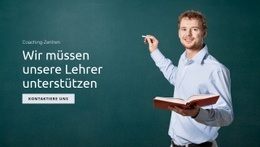 Unterstützung Von Bildung Und Lehrern - E-Commerce-Zielseite