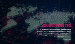 Impresionante Diseño De Sitio Web Para Conexión Y Soluciones De Red