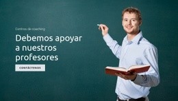 Diseño De Sitio Web Para Apoyar La Educación Y Los Profesores