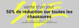 Vente De Magasin De Chaussures Modèle Réactif Html5