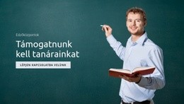 Támogassa Az Oktatást És A Tanárokat - Websablon