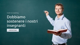 Progettazione Del Sito Web Per Supportare L'Istruzione E Gli Insegnanti