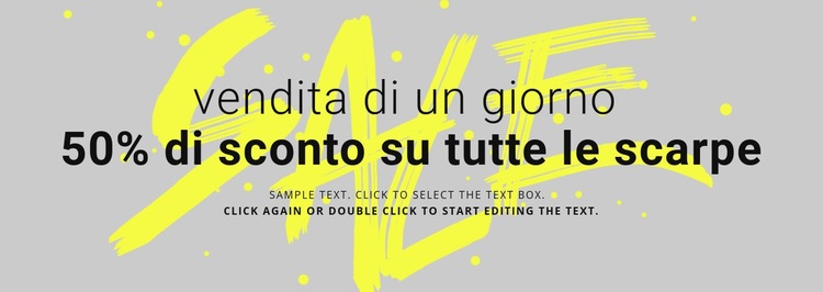 Vendita negozio di scarpe Modello HTML5