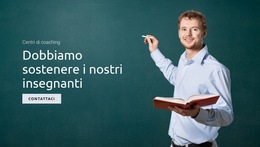 Supportare L'Istruzione E Gli Insegnanti - Modello Web