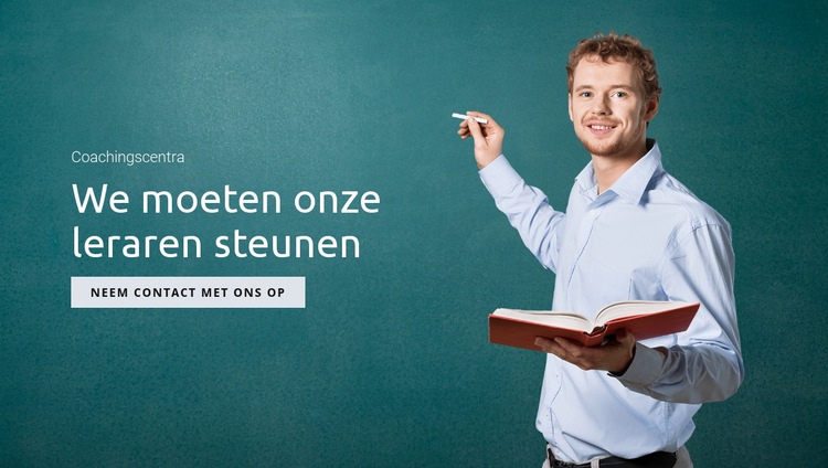 Ondersteun onderwijs en leerkrachten HTML5-sjabloon