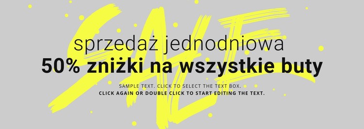 Wyprzedaż butów Szablon CSS