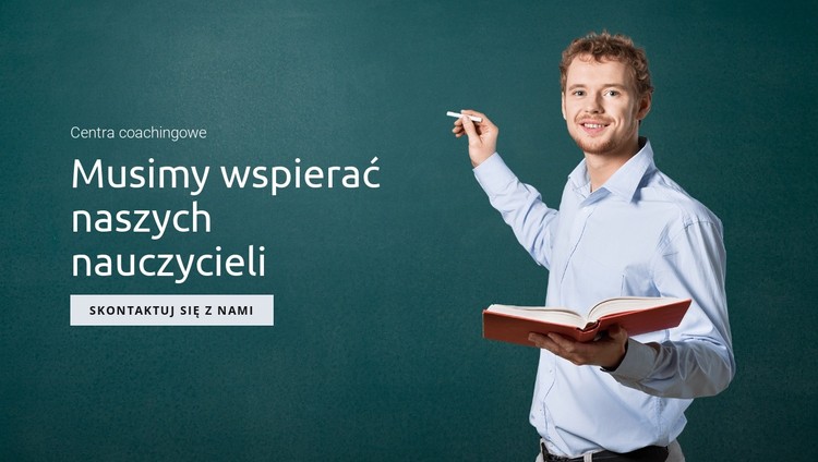 Wspieraj edukację i nauczycieli Szablon CSS