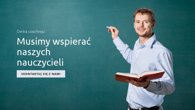 Wspieraj edukację i nauczycieli Szablon HTML5