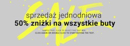 Niesamowity Jednostronicowy Szablon Dla Wyprzedaż Butów