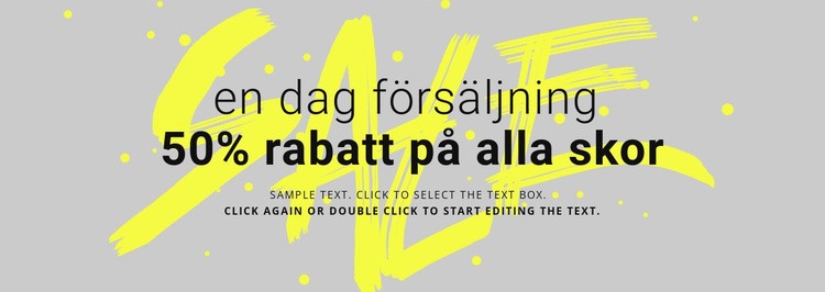 Skor butik försäljning Hemsidedesign