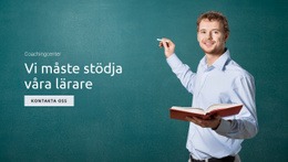 Stödja Utbildning Och Lärare - Mallar Webbplatsdesign