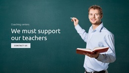 Support Education And Teachers - Templates Website Design