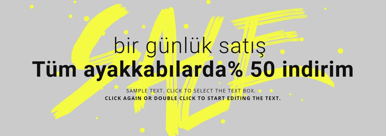 Ayakkabı mağazasında indirim HTML Şablonu