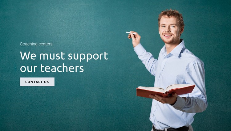 Support education and teachers  Webflow Template Alternative