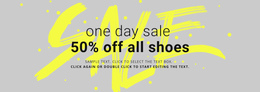 Shoes Store Sale Website Creator