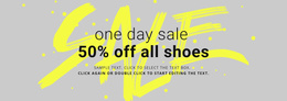 Shoes Store Sale - High Converting Landing Page