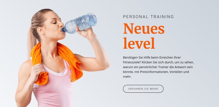 Neues Gesundheitsniveau Website-Modell