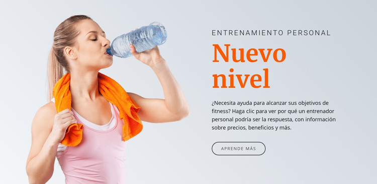 Nuevo nivel de salud Plantilla HTML