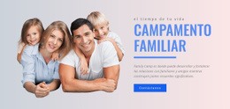 Programas De Campamentos Familiares: Plantilla HTML5 Adaptable