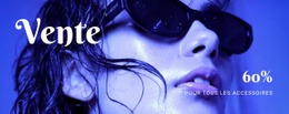 Vente D'Accessoires - Modèle De Code HTML