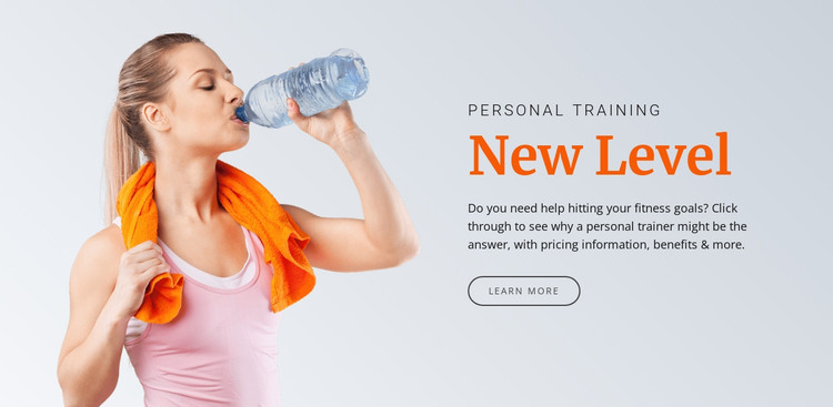 New level of health HTML Template