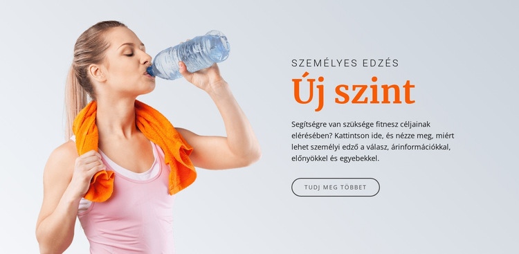 Az egészség új szintje HTML Sablon