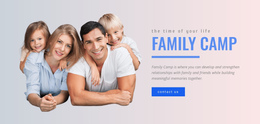 Family Camp Programs - Creative Multipurpose One Page Template