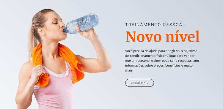 Novo nível de saúde Modelo HTML