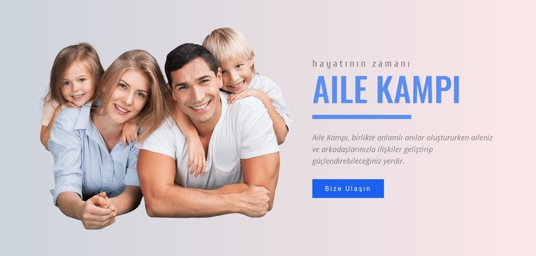 Aile kamp programları CSS Şablonu