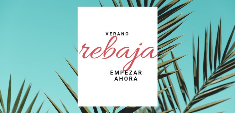 Rebajas de primavera y verano Plantilla HTML