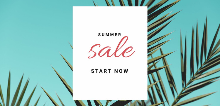 Spring and summer sale  Html Website Builder