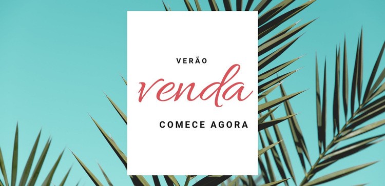 Liquidação de primavera e verão Construtor de sites HTML