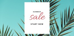 HTML Page For Spring And Summer Sale