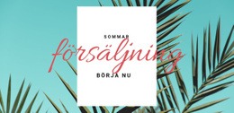 Vår- Och Sommarrea - HTML-Sidmall